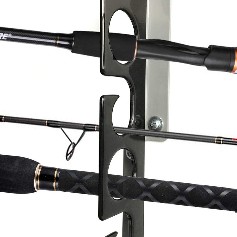 Homydom Fishing Rod Ceiling/Wall Storage Rack, Fishing Pole Holder for Garage & Cabin & Basement, Heavy Duty - Holds up to 8 Fishing Rods - Image 3